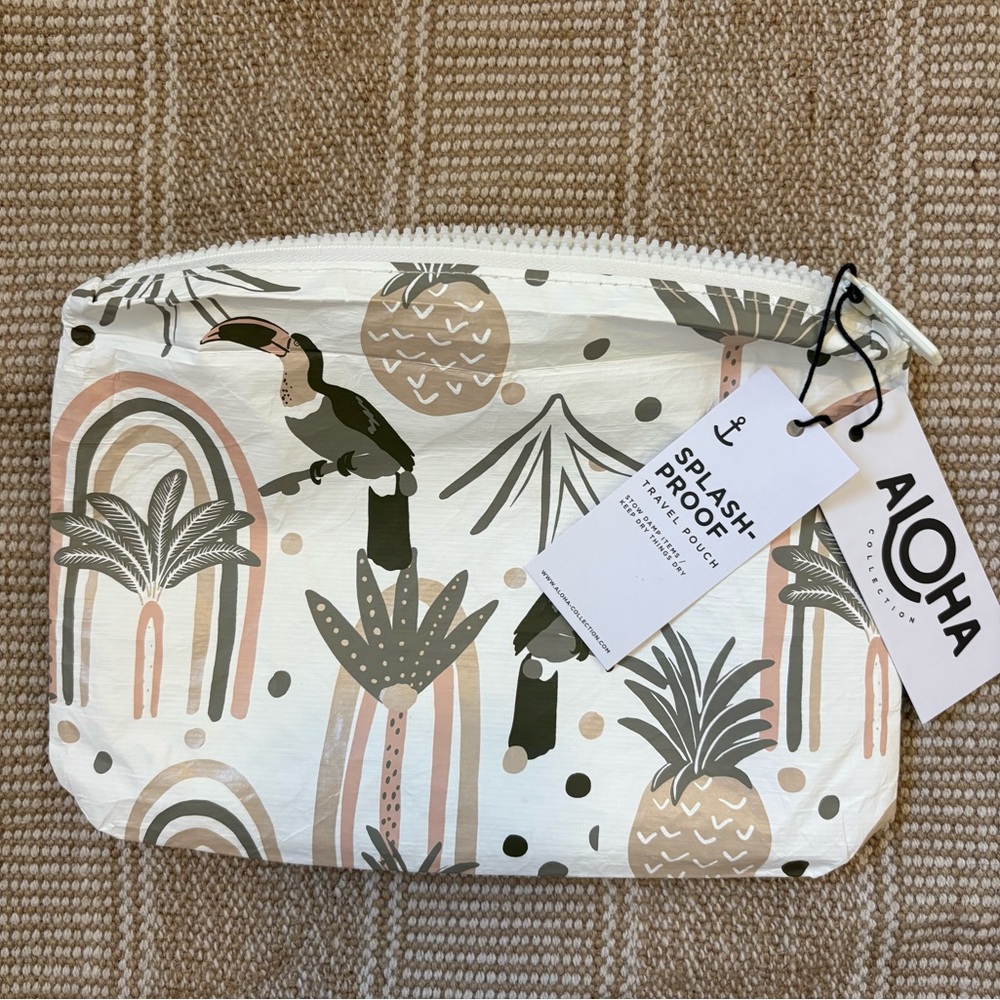 ALOHA Collection Tropical Toucans Small Pouch